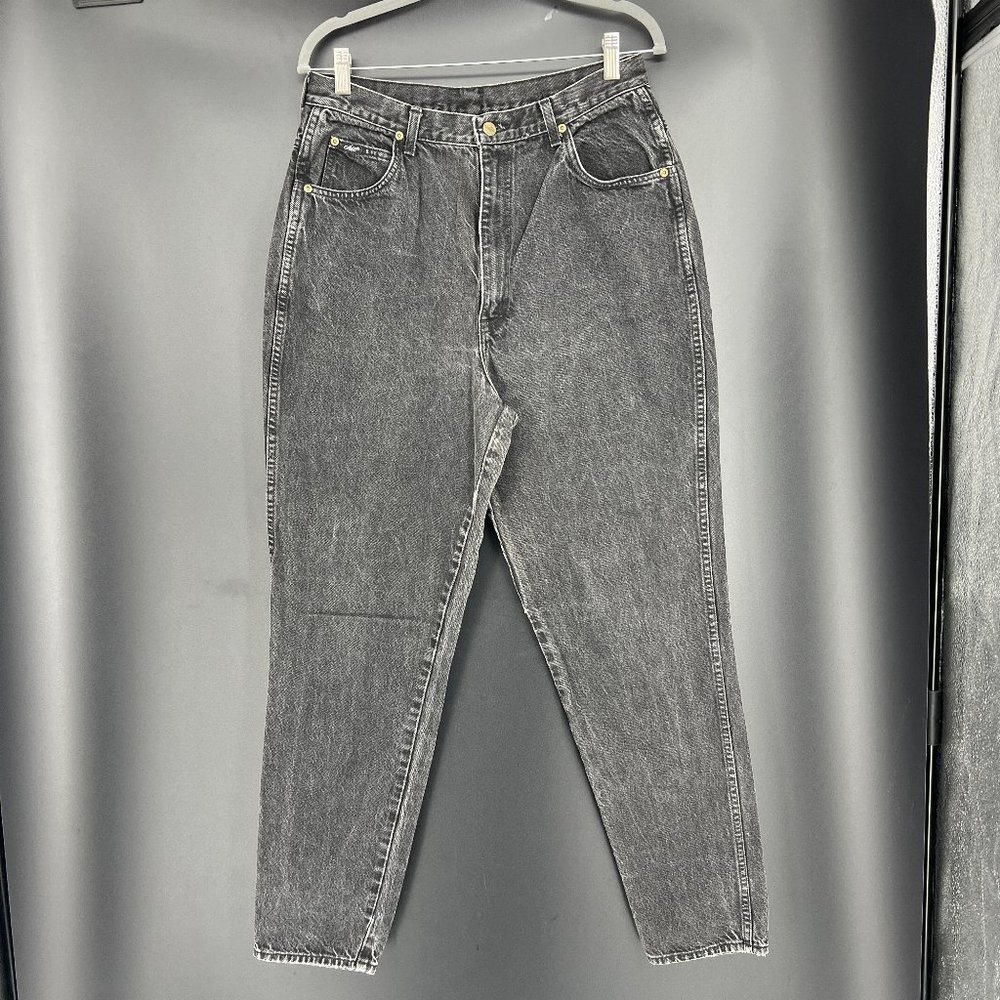 Vintage Chic | Black High Waisted Jeans (14" rise/ 31" waist)